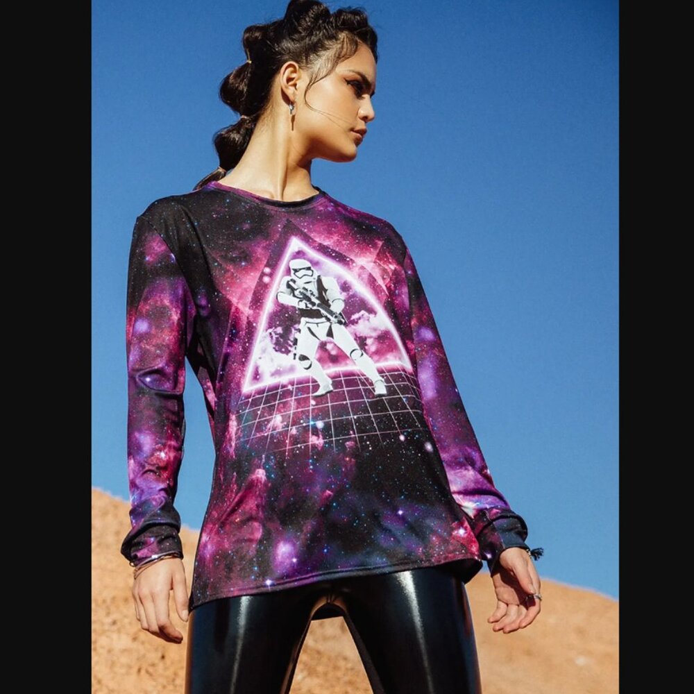 Blackmilk x Star Wars Storm Trooper Long Sleeve BFT Boyfriend Tee